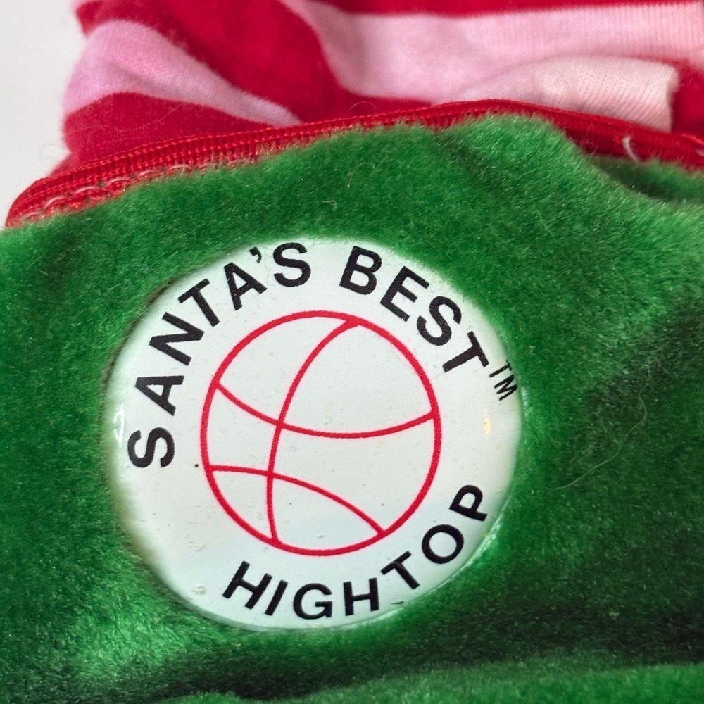 Vintage Rennoc Santa's Best Hightop Christmas Stocking